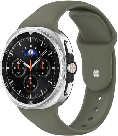 Stravo Sportief Siliconen Horlogebandje – Geschikt voor Samsung Galaxy Watch 9 (40/44mm) / Watch 8 (40/44mm) / 8 Classic (46mm) – Comfortabel sportbandje – Groen