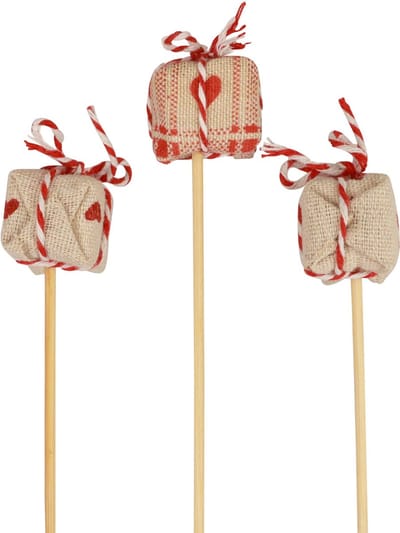 Bloemplug Kerstcadeaupakket decoratie 2,5cm 15 st, 15 Stück