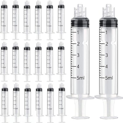 THRIVO Spuit - Spuiten - Injectiespuit - Doseerspuit - Injectiespuit Zonder Naald - 5ml - 20 Stuks