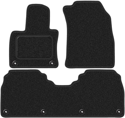 Wielganizator WLG-CARLUX-ANTHRA Serie - Autovloermatten - Hongii E-HS9 - Antraciet - 5-Persoons