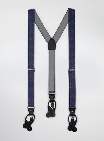 Bretel luxe blauw dessin