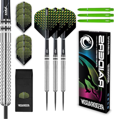 Tungsten Darts Set - Stalen Darts - Precisie Gooien - Professionele Kwaliteit - 23 Gram - Groen
