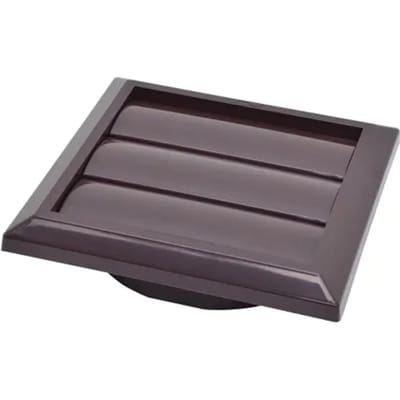 Sencys Overdrukrooster Lamel Ø100/125mm Kunststof Bruin