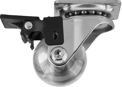 SOTECH zwenkwiel Swift, transparant, diameter: 35 mm, met vastzetter, belastbaar tot 35 kg