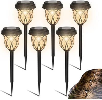 ApexArte® Tuinverlichting op Zonne Energie - Solar Buitenlampen - Zwart