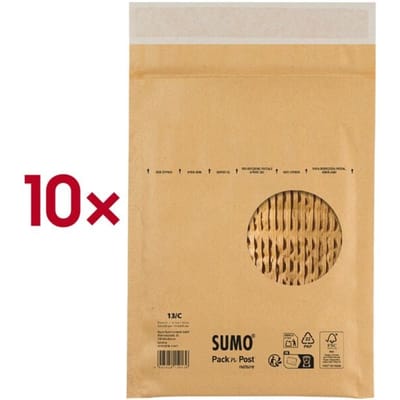 Papieren gewatteerde verzendzak SUMO&reg; SU1515 zonder venster 10 stuks 235 × 265 m