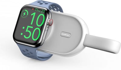 Veger Powerbank - W0102 - 1.200 mAh - Draadloze Apple Watch Oplader - Magnetisch - Wit