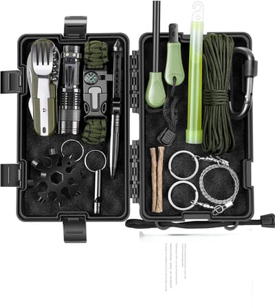 AHD® Noodpakket - Noodpakket Voor Thuis - Survival Kit - Zwart - 21cm x 12cm x 6cm