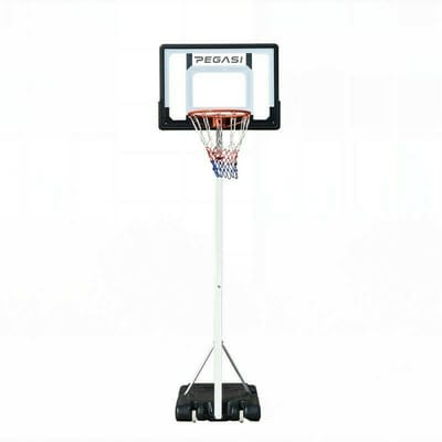 Pegasi Basketbalpaal voor buiten en binnen - Verstelbaar 210-260cm - Verrijdbaar - Basketbalpaal kinderen