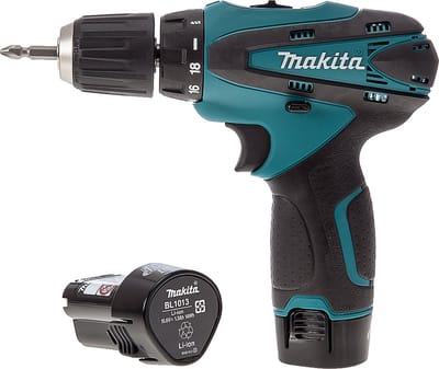 MAKITA DF330DWE Accuboormachine - 10,8V - 1,3 Ah Li-Ion - Incl. 2 Accu's