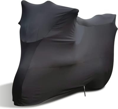 Dekzeil voor Binnenmotorfiets - Ademend en Rekbaar - XL Bescherming voor Garage of Motor Show - Zwart 230 x 95 x 125 cm