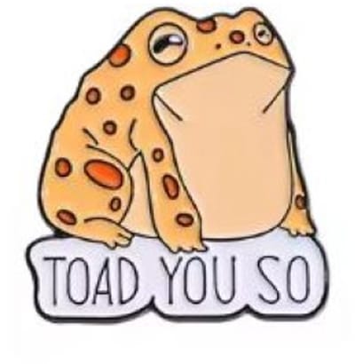 Pin Broche - enamel pin - kledingspeld - Toad kikker