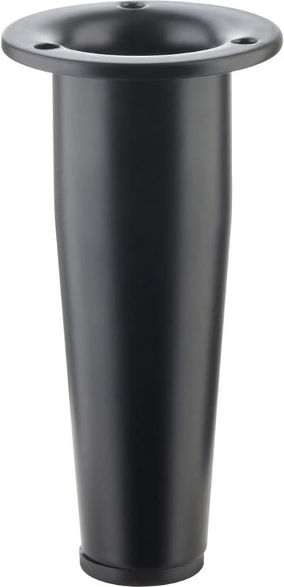 SOTECH meubelpoot FOX-TROT hoogte 80 mm mat zwart Stelpoot verstelbaar door max. 12 mm kastvoet