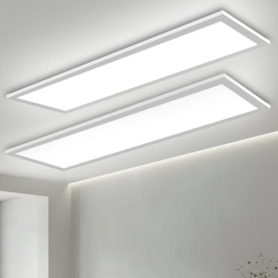 Oraymin 2 Stuks LED Paneel 58x20cm-24W-3100LM-Plafondlamp-6500K-Daglicht-Wit-Set