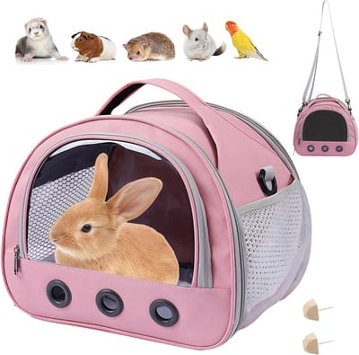 huisdierdraagtas, draagtas voor kleine dieren, kat, transportbox met schouderriem, cavia-draagtas, opvouwbare transportbox, hondentransportbox voor vogels, kittens puppy's