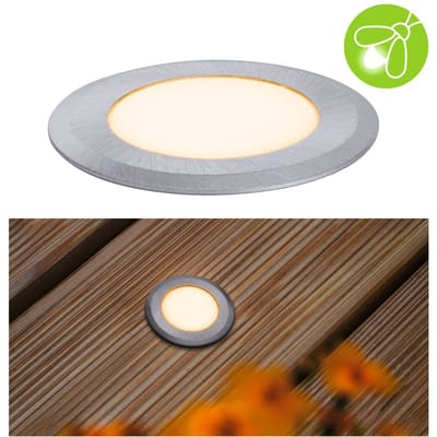 LED-grondinbouwlamp Floor insectvriendelijk IP67 rond 50 mm 2200K 2,2W 60lm 230V Alu Kunststof, Metaal
