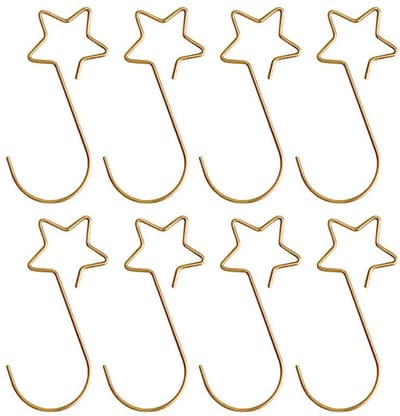 Allecto - Kogelhangers - Kerstboomversieringen - Duurzaam en eenvoudig - Goud - Sterhaken voor kerstballen - Perfect voor kerstdecoratie - 80 stuks