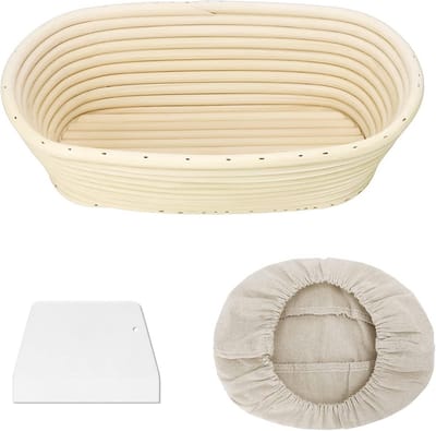Gaarmand Brood - Rijsmand Rotan - Brood Bakken - Natuurlijk Materiaal - 25 x 15 x 8.5 cm - Natuurlijk