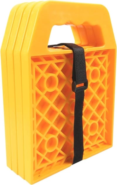 Krukwiggen - Stabilisatieblokken - Voertuig Stabiliseren - Versterkte Constructie - 24 x 18 x 8 cm - Geel