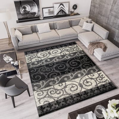 Tapiso Qmega Vloerkleed Gebloemd Modern Woonkamer Tapijt Maat- 250x350