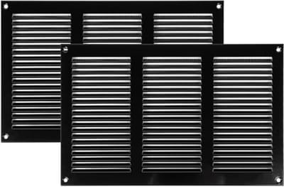 Ventilatie afdekkingen 30 x 20 cm voor ventilatiesleuven - metalen luchtteruglooprooster met ongediertebescherming