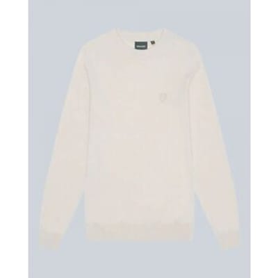 Trui Lyle &amp; Scott KN2124V TONAL LAMBSWOOL CREW-W870 COVE