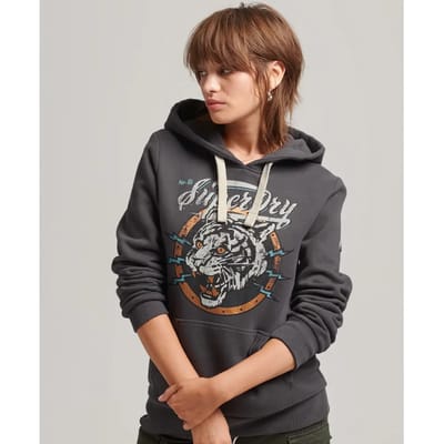 Hooded sweatshirt met bohemienmotief voor dames Superdry Vintage