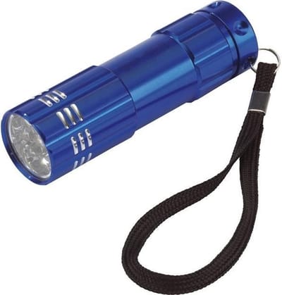 Klein zaklampje - LED lampje - Mini zaklamp - Zaklamp - Inspectielamp - Mini verlichting - 9-Leds - Blauw - CHPN