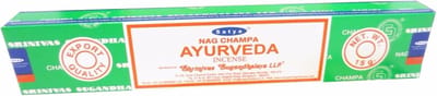 Satya Nag Champa wierook stokjes - Ayurveda - 1x pakje van 12 stuks - 15 gram