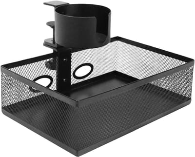 Onder Bureaulade Organizer - Bureau Opberger - Kantoor Organisatie - Klembevestiging Zonder Boren - 25x17x7 cm - Zwart