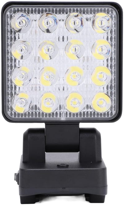 LED-Werklamp 330 ° Draaibaar Oplaadbaar 15W 1500LM Werklamp met USB Type C - Compatibel met PARKSIDE X20V TEAM 20V