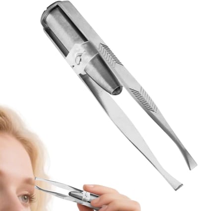 Pincet met licht - Precisie tool - Gezichtsbeharing verwijderen - Verlichte schuine punt - 85 cm