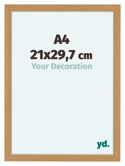 Your Decoration - Fotolijst A4 21x 29,7 cm - MDF - Beuken - Como