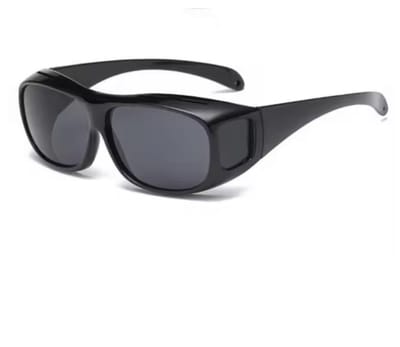 Overzet bril - Overzet zonnebril - Zwart - One size -Zonnebril zonder sterkte - Unisex - CHPN