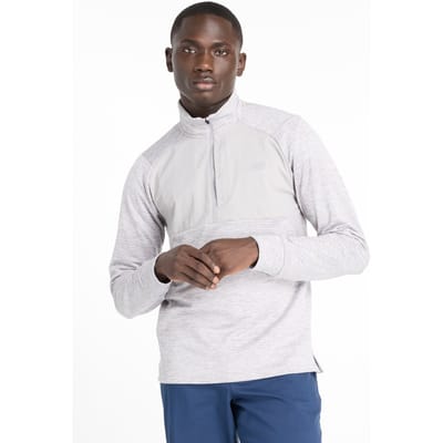 New Balance Rc Essential Heat Grid 1/2 Zip Athletic Grey Taglia: S | Maglie a manica lunga Outlet | Uomo | Grigio