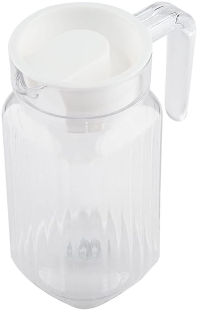 Allecto - Kleine Glazen Kruik - Transparante Sapfles - Duurzaam Acryl - 500ml - Ideaal voor Dranken - Geschikt voor Thuis