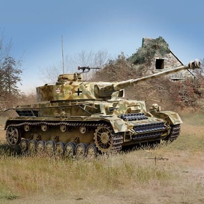 Academy Modelbouwpakket Militaire voertuigen - 13432 Pz.Kpfw. IV Ausf. H - Duitse Middelzware Tank Plastic - 1:72 - Modelbouw