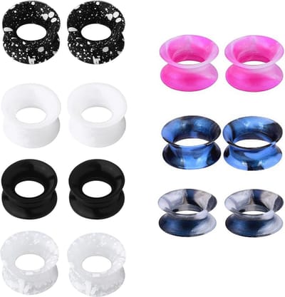 Silicone Oortunnels Set - 7 Paar Flexibele Oordoppen 4-20mm