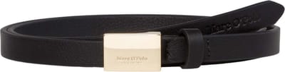 Marc O'Polo Leren riem Loris Belt W70 Black zwart