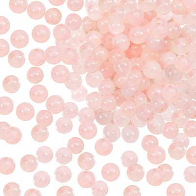 60 Stuks 8mm Natuurlijke Rozenkwarts Kralen - Ronde Loose Beads met Gat voor Sieraden, Armbanden en Kettingen DIY