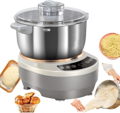Elektrische Deegkneder - Deegmixer Broodbakmachine - Thuis Bakken - Fermentatie bij Constante Temperatuur - 5L/7L Kom - Zilver