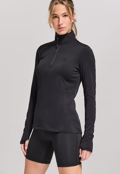 Redmax Sublime RMXTamsin - Sportshirt - Lange Mouwen - Geschikt voor Fitness en Yoga - Dry-Cool - Dames - Zwart - S