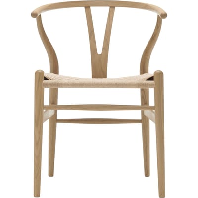 Carl Hansen & Søn - CH24 Y Wishbone stoel eiken - Vlecht natuur - eiken gezeept - bruin