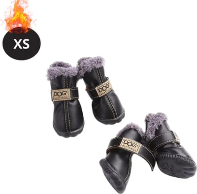 Nivard Hondenschoenen Pootbeschermer - Hondenschoenen - 4 Stuks - Hondenschoentjes - Pootbescherming Hond - Waterbestendig - Antislip - Zwart - XS