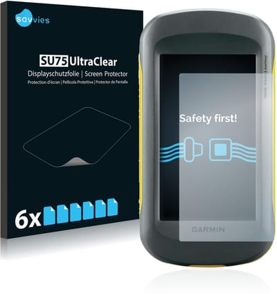 Savvies - Screenprotector voor Garmin Montana 600 - Folie Beschermfolie transparant 6 Stuks