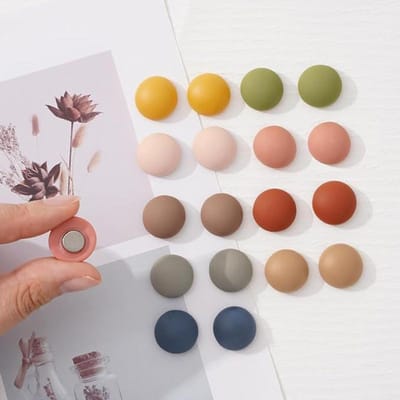 8 Stuks Mat Mo Landi Koelkastmagneet Po Muur Berichtbord Magneetbord Decoratie Stickers Huisdecoratie beige