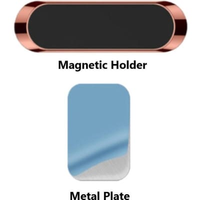 Support magnétique pour téléphone portable de voiture, support magnétique puissant adapté aux smartphones Xiaomi iPhone Samsung Huawei OnePlus or