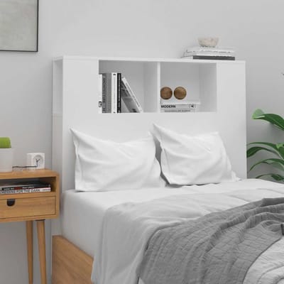 vidaXL - Hoofdbordkast - wit - 100x18,5x102,5 - cm