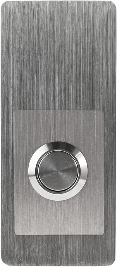 Roestvrijstalen Deurbel - Drukknop Deurbel - Moderne Entree - Minimalistisch Design - 4 mm Dikte - Roestvrij Staal