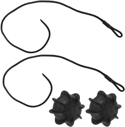 Bevestigingsbanden Set - Bagage Touwen - Auto Organisatie - Verstelbare Lengte - 2 Stuks 45 cm - Zwart